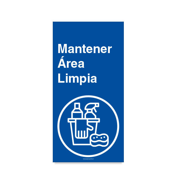 Mantener Área Limpia Señaleticas Estampa