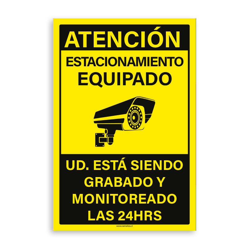 Atencion Estacionamiento Equipado con Camaras