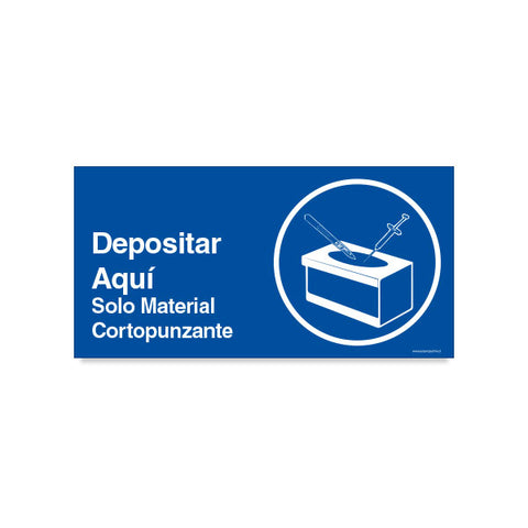 Depositar Aquí Solo Material Cortopunzante