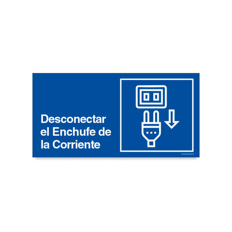 Desconectar el Enchufe de la Corriente