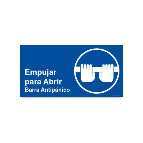 Empujar para Abrir Barra Antipánico