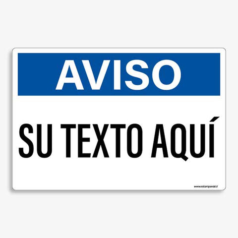 Señalética de Aviso