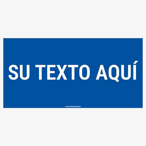 Señalética Horizontal Azul H2