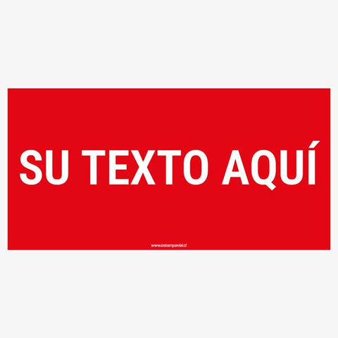 Señalética Horizontal Rojo H2