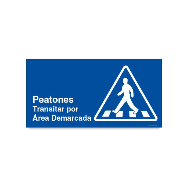 Peatones Transitar por Área Demarcada