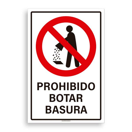 Prohibido Botar Basura B – Señaléticas Estampa