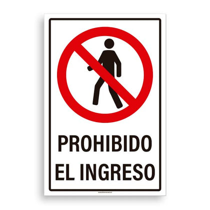 Prohibido el Ingreso – Señaléticas Estampa