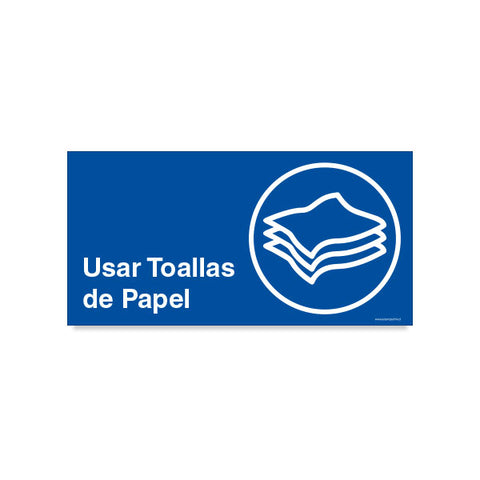 Usar Toallas de Papel