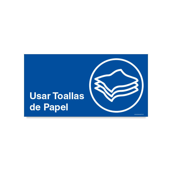 Usar Toallas de Papel