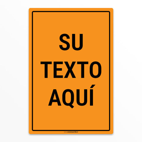 Letrero Personalizado - Naranjo V1