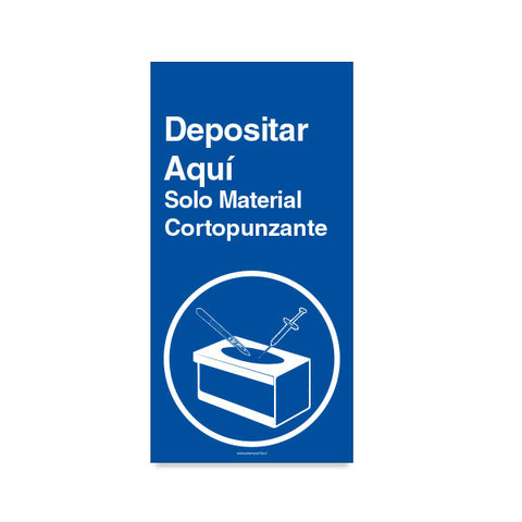 Depositar Aquí Solo Material Cortopunzante