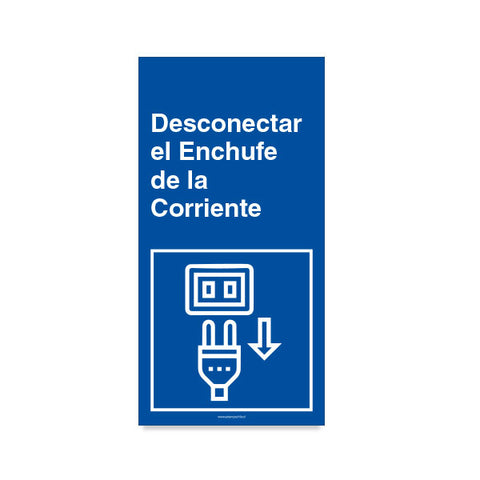 Desconectar el Enchufe de la Corriente