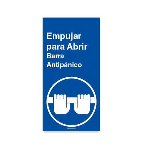 Empujar para Abrir Barra Antipánico