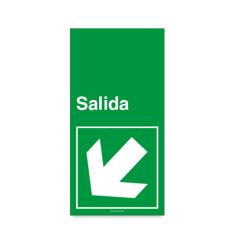 Salida Flecha Izquierda Abajo