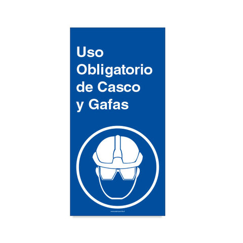 Uso Obligatorio de Casco y Gafas