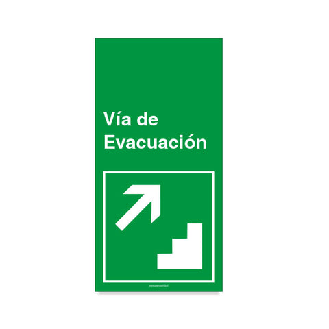 Vía de Evacuación Escalera Derecha Arriba