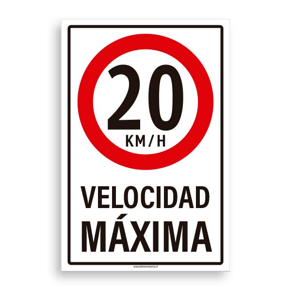 Velocidad Máxima 20km/h