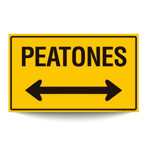 Peatones a Ambos Lados