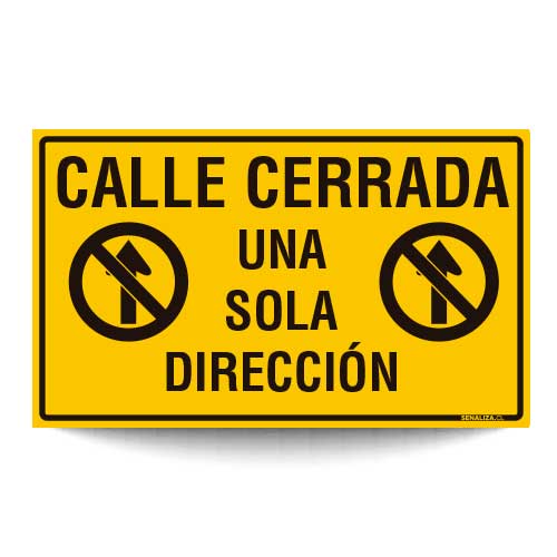 Calle Cerrada Una Sola Dirección