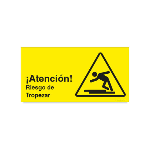 Atención Riesgo de Tropezar