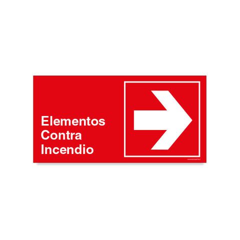 Elementos Contra Incendio Flecha Derecha