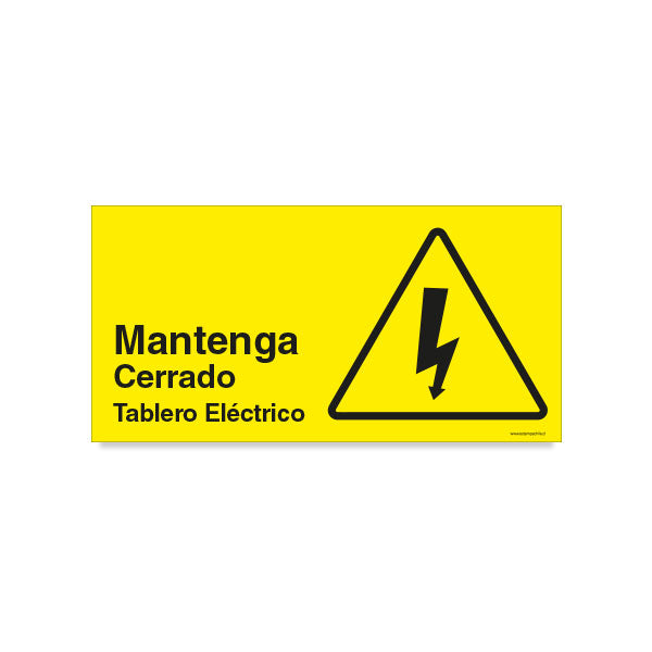 Mantenga Cerrado Tablero eléctrico