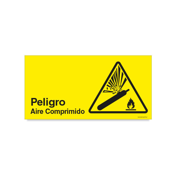 Peligro Aire Comprimido