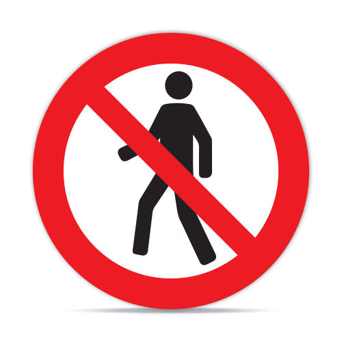 Prohibido el Paso de Peatones – Señaléticas Estampa