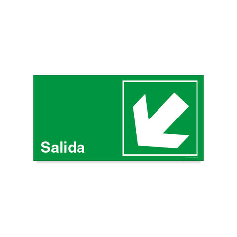 Salida Flecha Izquierda Abajo