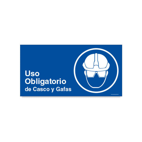 Uso Obligatorio de Casco y Gafas