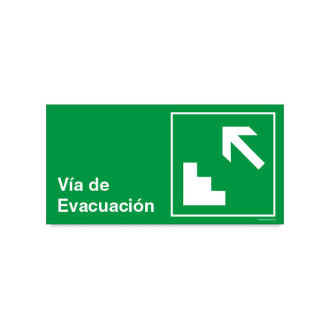 Vía de Evacuación Escalera Izquierda Arriba