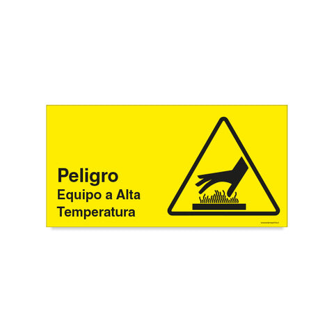 Peligro Equipo a Alta Temperatura