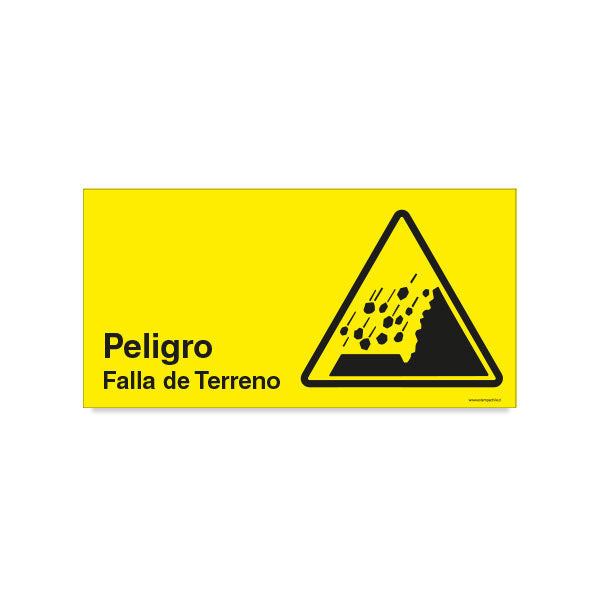 Peligro Falla de Terreno – Señaléticas Estampa