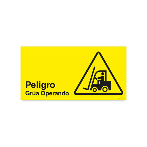 Peligro Grúa Operando
