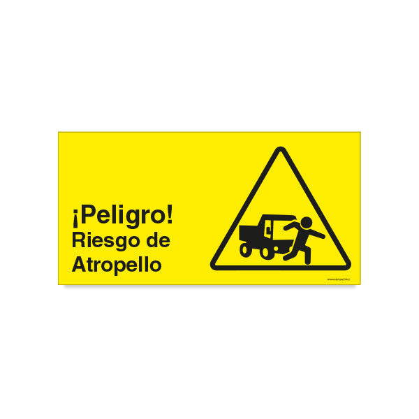 Peligro Riesgo de Atropello B – Señaléticas Estampa