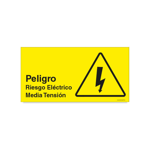 Peligro Riesgo Eléctrico Media Tensión