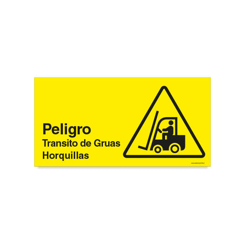 Peligro Transito de Grúas Horquillas B