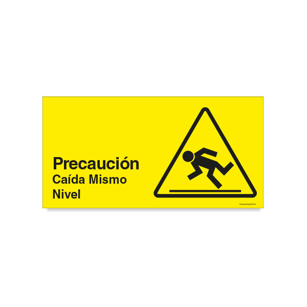 Precaución Caída Mismo Nivel