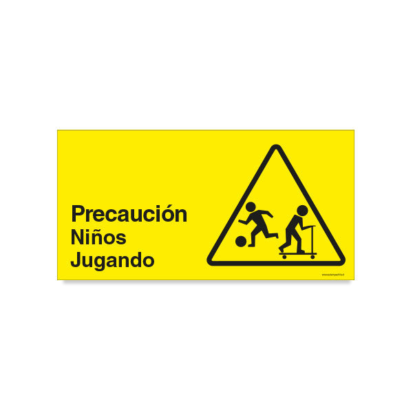 Precaución Niños Jugando A