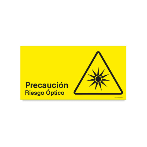 Precaución Riesgo Óptico