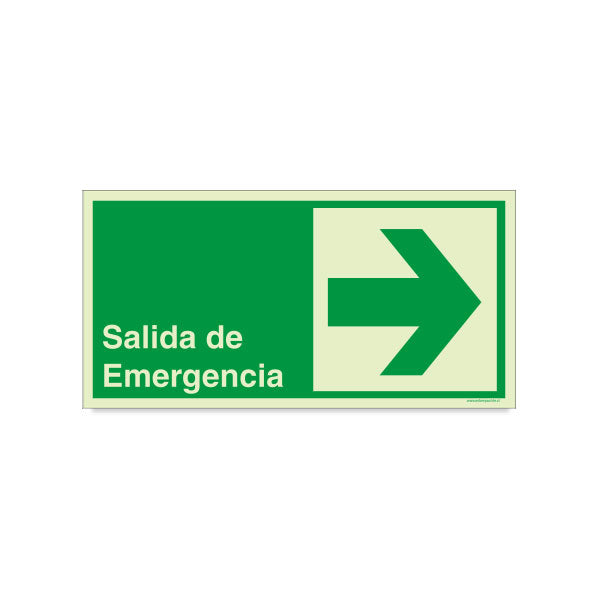 Salida de Emergencia Flecha Derecha