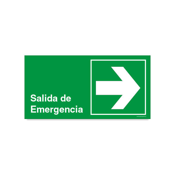 Salida de Emergencia Flecha Derecha