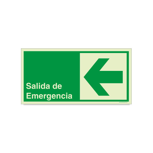 Salida de Emergencia Flecha Izquierda