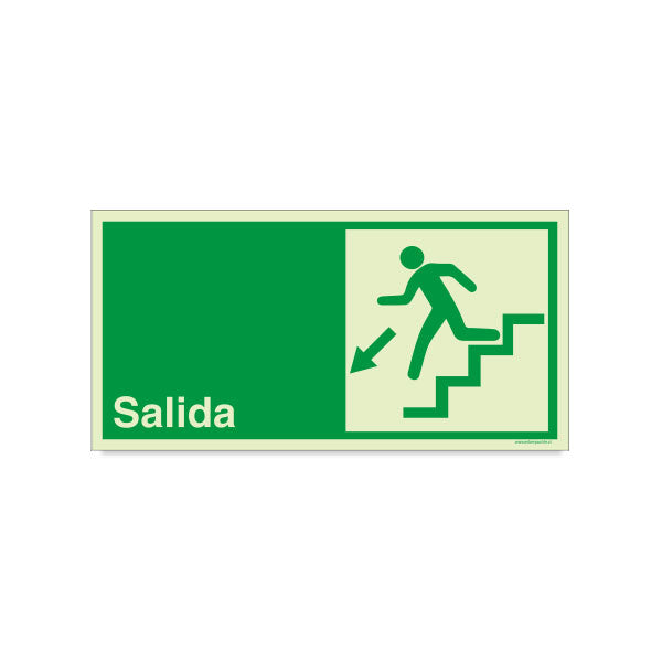 Salida Escalera Abajo Izquierda