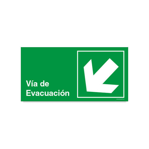 Vía de Evacuación Izquierda Corriendo